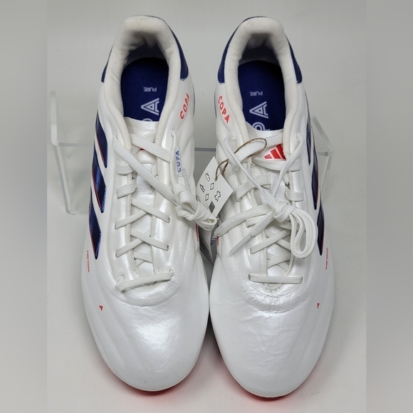 adidas Soccer Copa Pure 2 Elite FG Cloud White Blue Cleats IG6402 Men\'s Size 7 main image 10